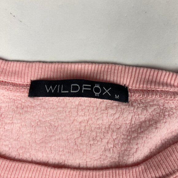 NWT Wildfox Sweatshirt Women's Size Medium "Fangs Are Fantastic" Pink - Picture 10 of 15
